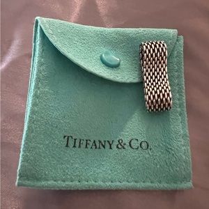 Silver Tiffany and Co. ring approx size 9